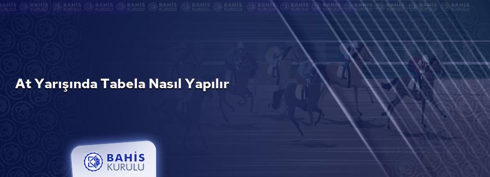 At Yarışında Tabela Nasıl Yapılır